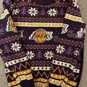 NBA Purple and Gold Knit Sweater